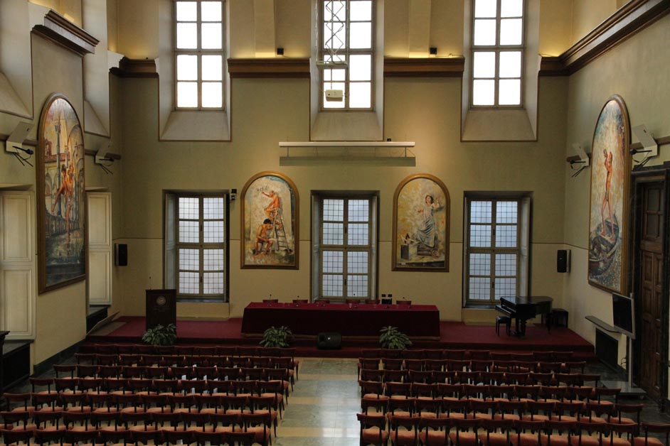 Aula Magna del Rettorato Torino  Ciclo dei Saperi di Gianfranco Rizzi